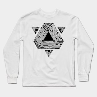 Psychedelic geometry Long Sleeve T-Shirt